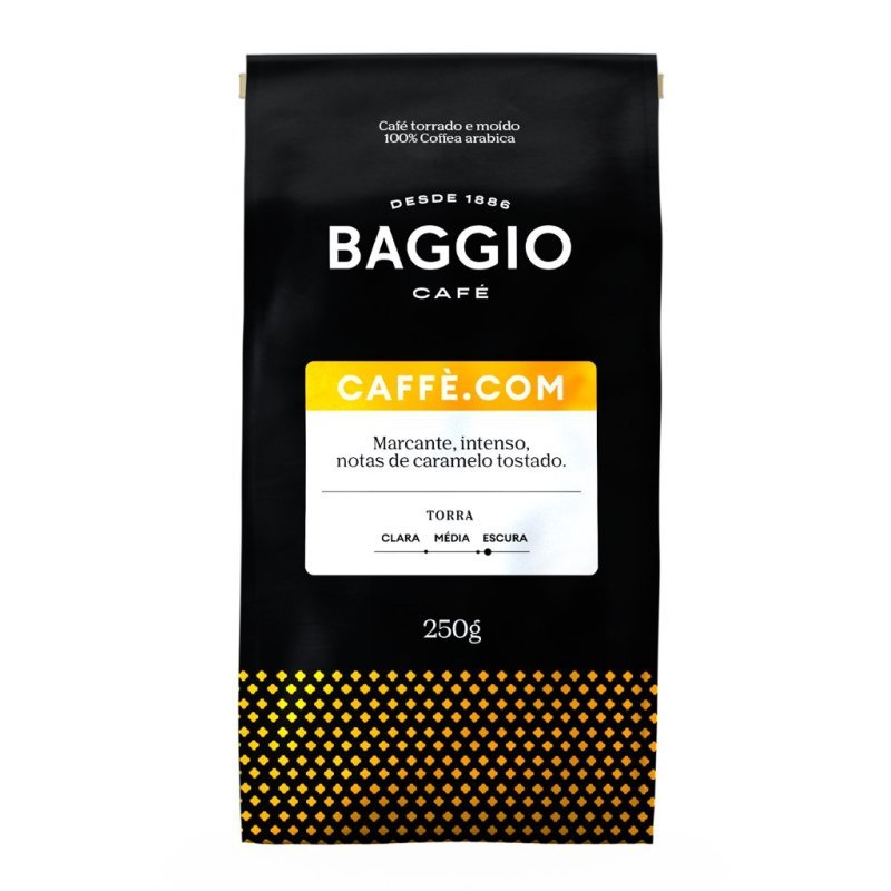 Baggio Café - Café Torrado e Moído Premium - Caffé.Com 250g