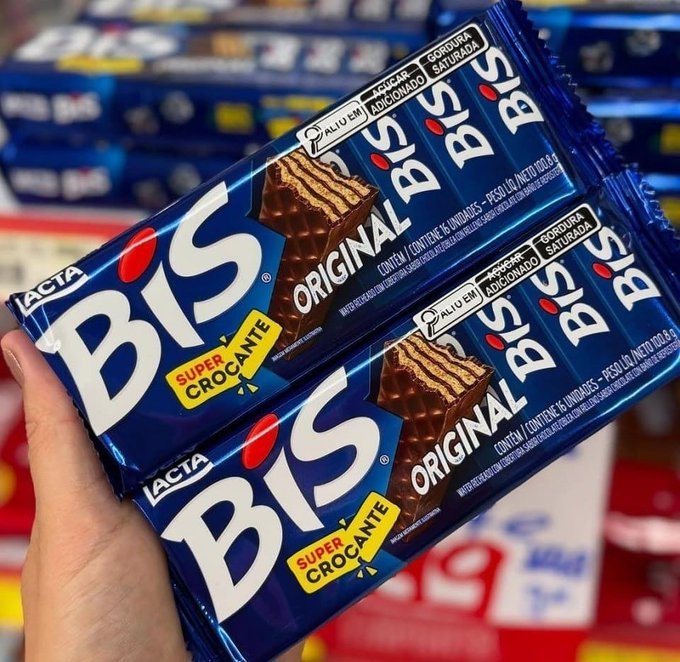 3 Unidades Bis Original ao Leite 100,8g + Frete Grátis