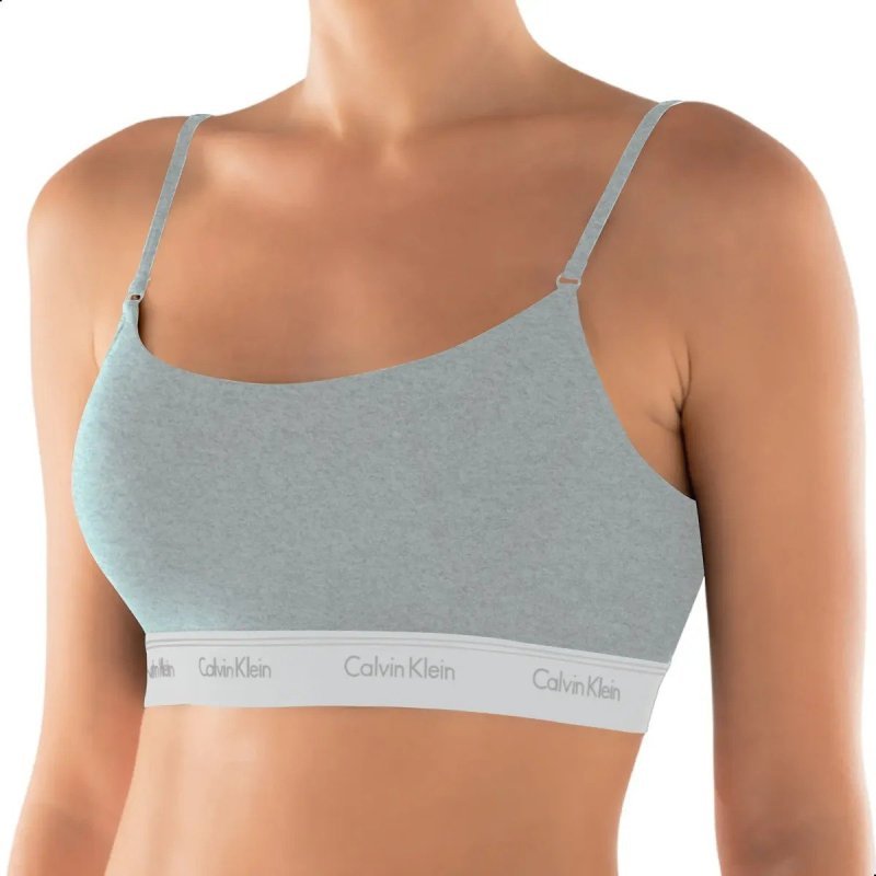 Top Sutiã Calvin Klein Original Algodão Cotton Costas Naked