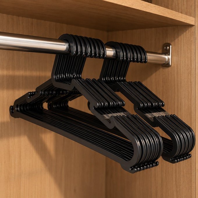 Kit com 50 Cabides Adulto Reforçado + Frete Grátis
