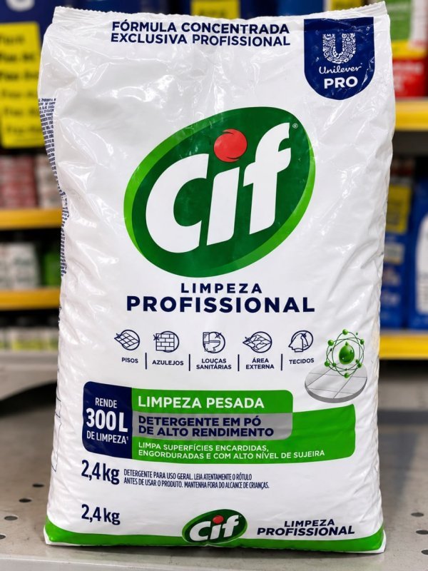 Cif Limpador em Pó Limpeza Pesada 2,4kg