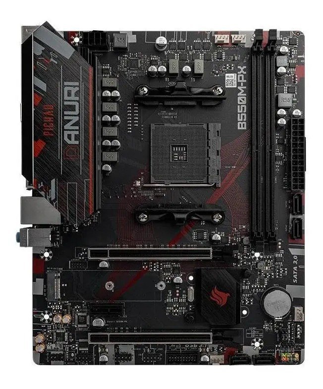 Placa Mae Pichau Danuri B550m-px, Ddr4, Socket Am4, M-atx Cor Preto